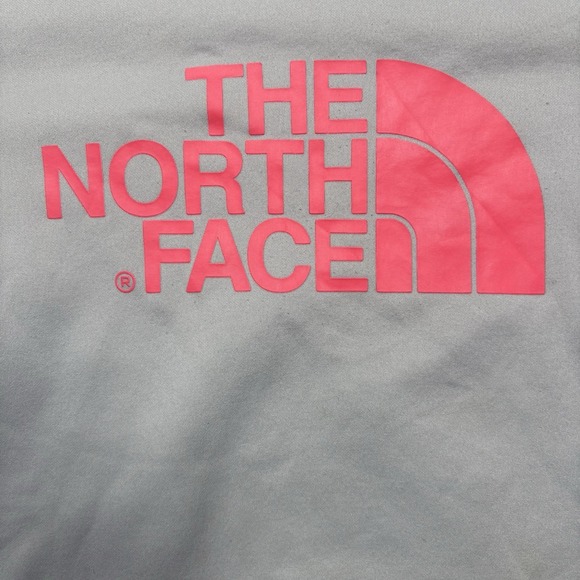 The North Face Hoodie Women's M Gray Pink Fave-our-ite Pullover Outdoor Pocket - Picture 3 of 14